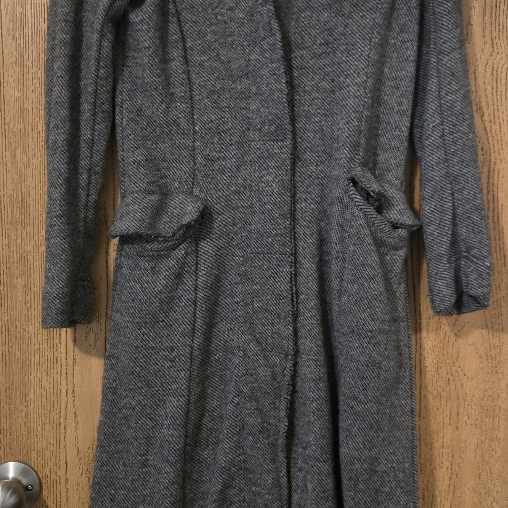 Free People Gray Long Coat